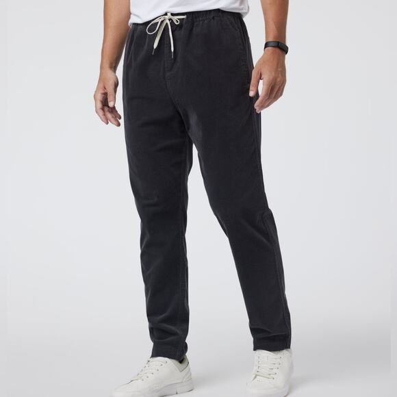 Vuori Men’s Optimist Pant in Charcoal Grey / Black Size Large